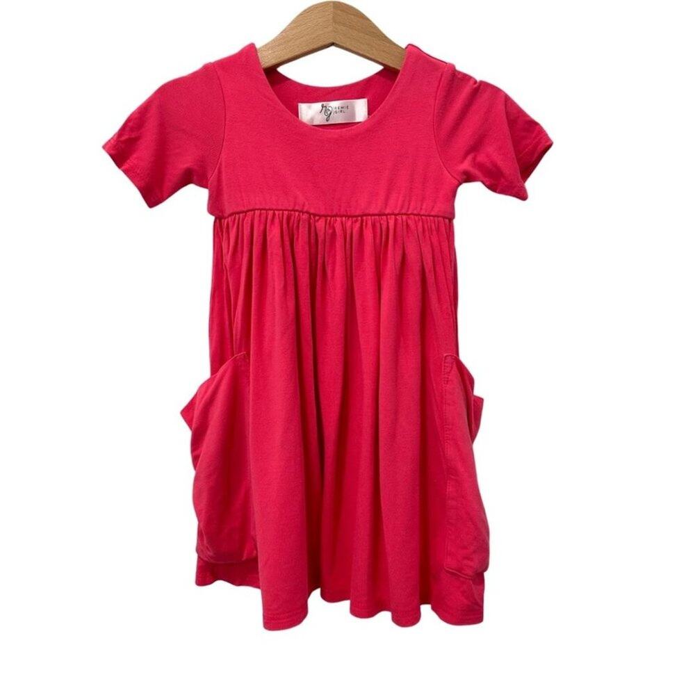 Remie Girl Day Dress Hot Pink 2T